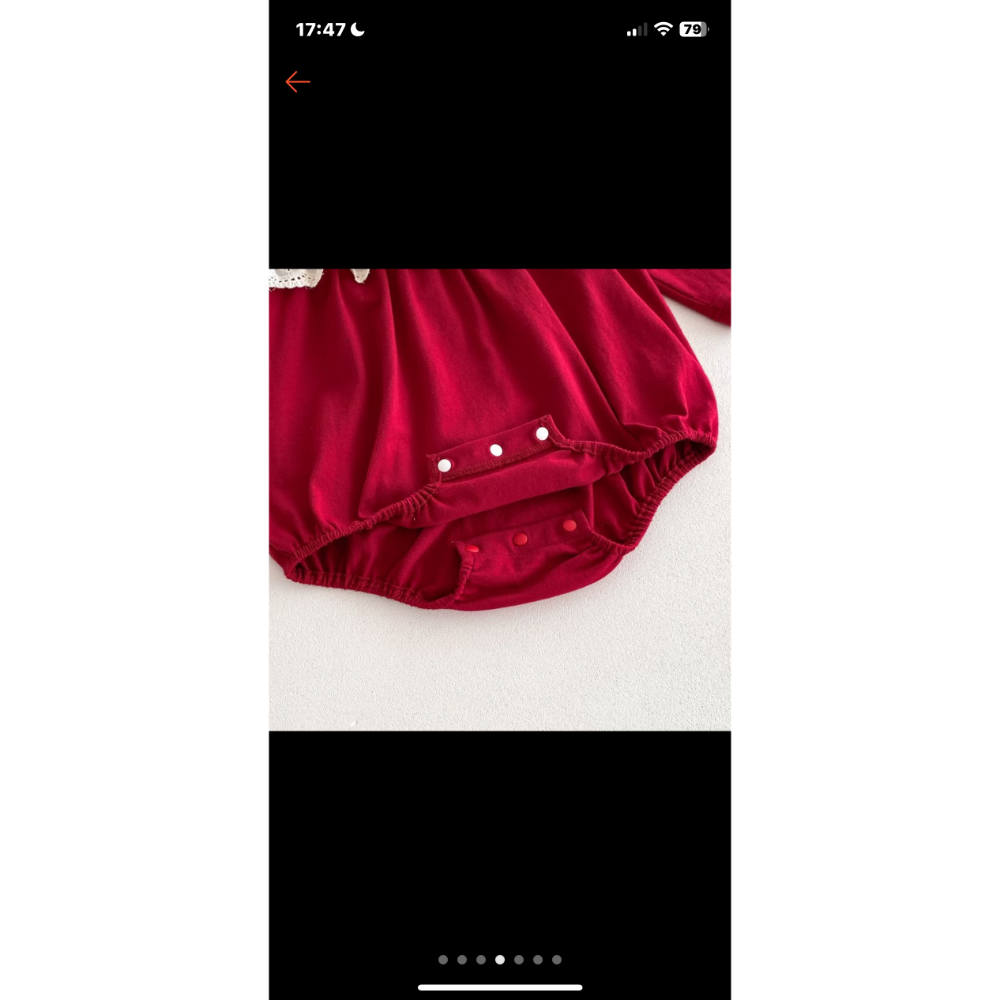 女寶寶百週歲包屁衣-細節圖2