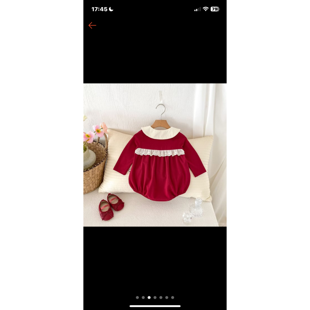 女寶寶百週歲包屁衣-細節圖3