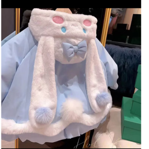 ❤️超級可愛保暖的大耳狗絨毛外套❤️-規格圖2