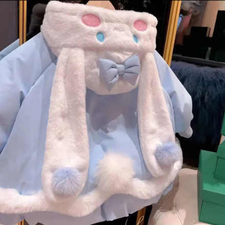 ❤️超級可愛保暖的大耳狗絨毛外套❤️-規格圖2