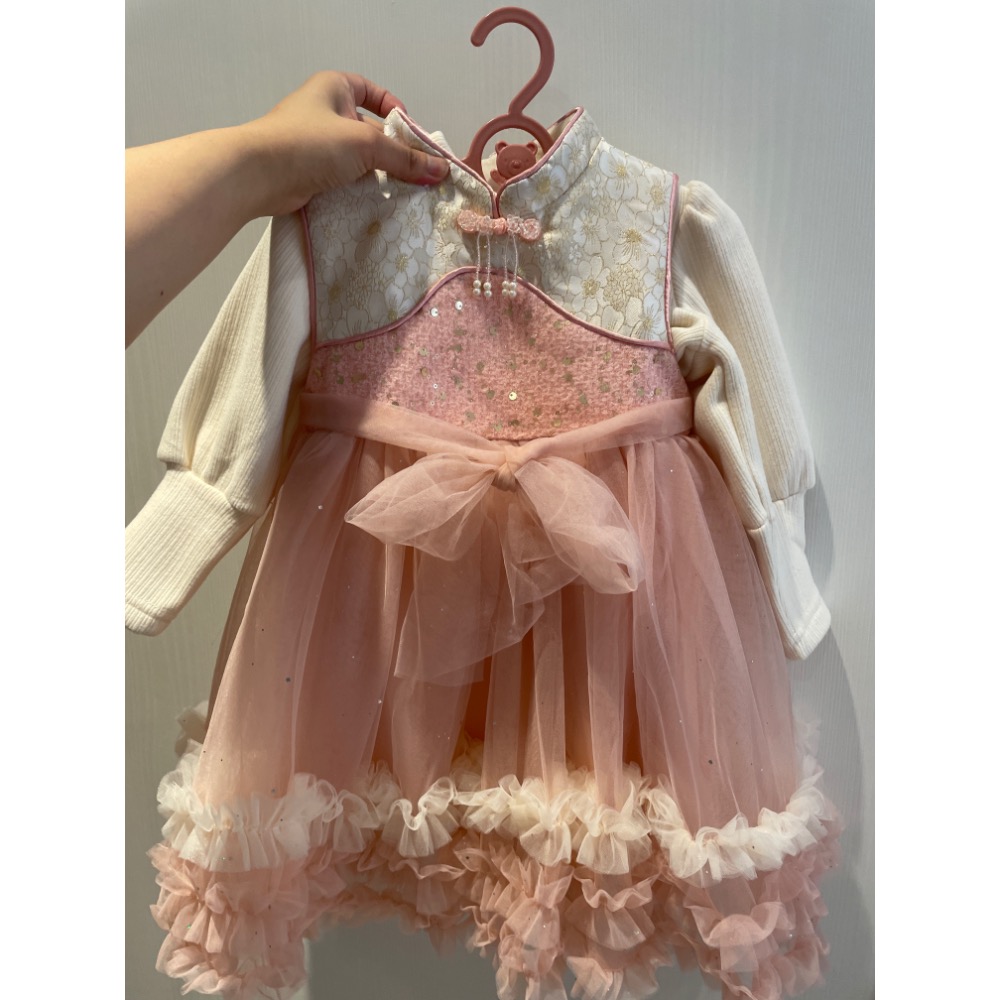 櫻花甜美過年過節洋裝風90-130碼-規格圖3