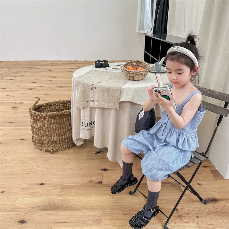 ᵕ̈ ᴴᵁᴸᴵᴴᵁᶜᴴᴵ  S3052629細肩帶背心上衣+短褲套裝-細節圖5