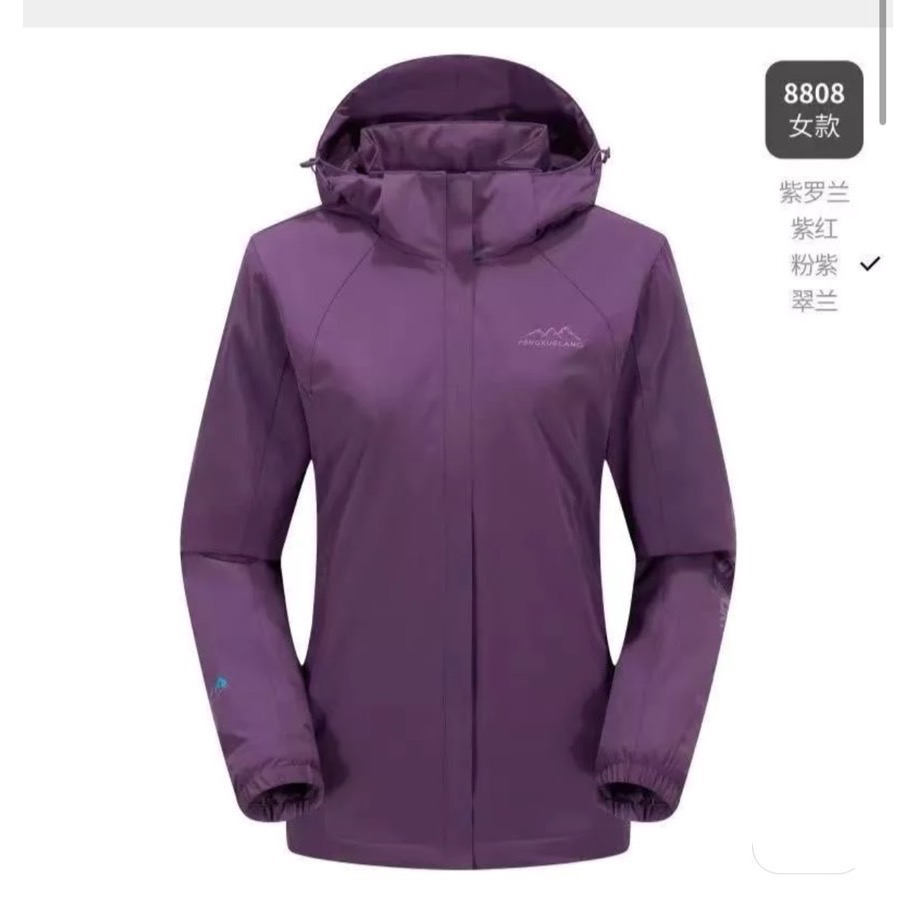 風雪狼機能外套 衝鋒衣 防風防水 情侶外套 內裏刷毛外套-規格圖10