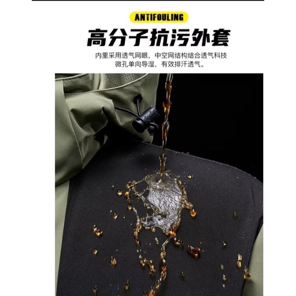 情侶款防風防水外套-細節圖11