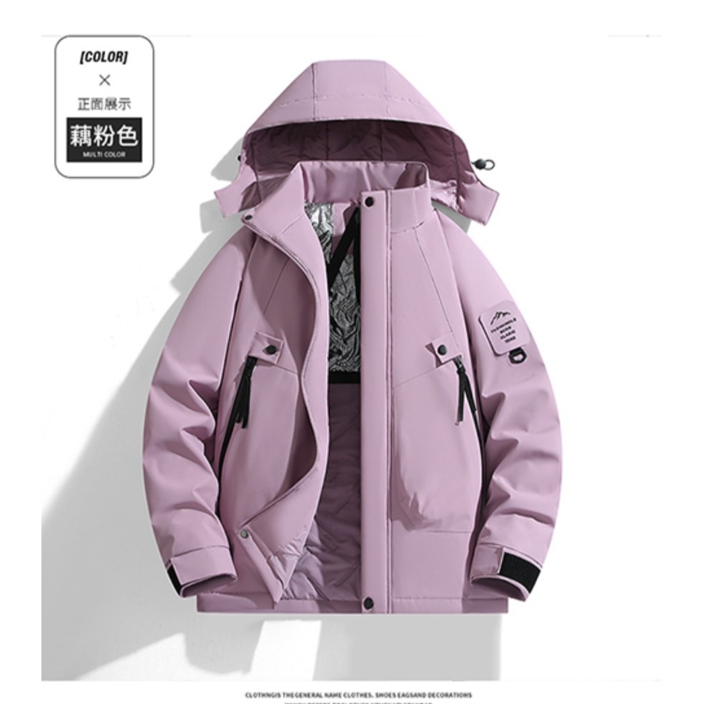 防寒外套 登山外套 防風加厚外套 高領護頸外套 抗寒外套 蓬鬆外套 禦寒外套 機能外套 曙光機能運動品牌-規格圖11