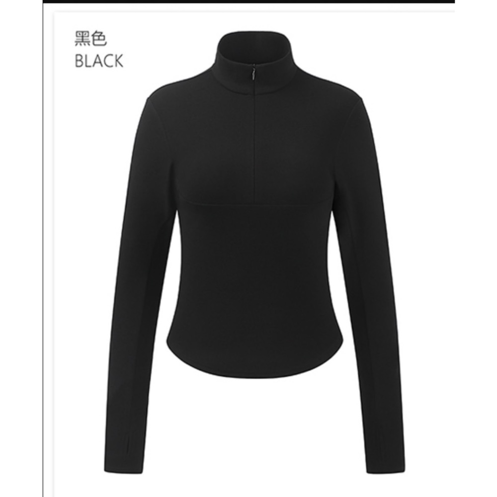 火山岩發熱上衣 蓄熱保暖機能衣 立領拉鍊保暖上衣 加絨高彈力上衣 拇指孔運動上衣 冬季內搭打底衣 戶外保暖發熱衣 騎車防-規格圖11