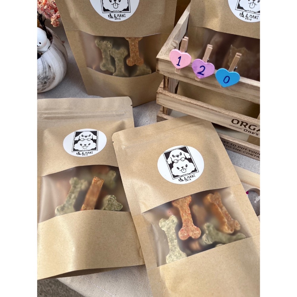 瑪尼寵物零食「蔬菜小骨頭」手工烘培零食 毛孩餅乾 潔牙骨 天然食材 原型雞肉新鮮蔬菜 健康零食 無添加物防腐劑 訓練磨牙-細節圖5