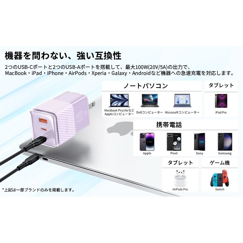 【丁香紫】麥多多 Mcdodo GaN Crystal 氮化鎵 67W 3孔 (2C1A) 急速充電器-細節圖4