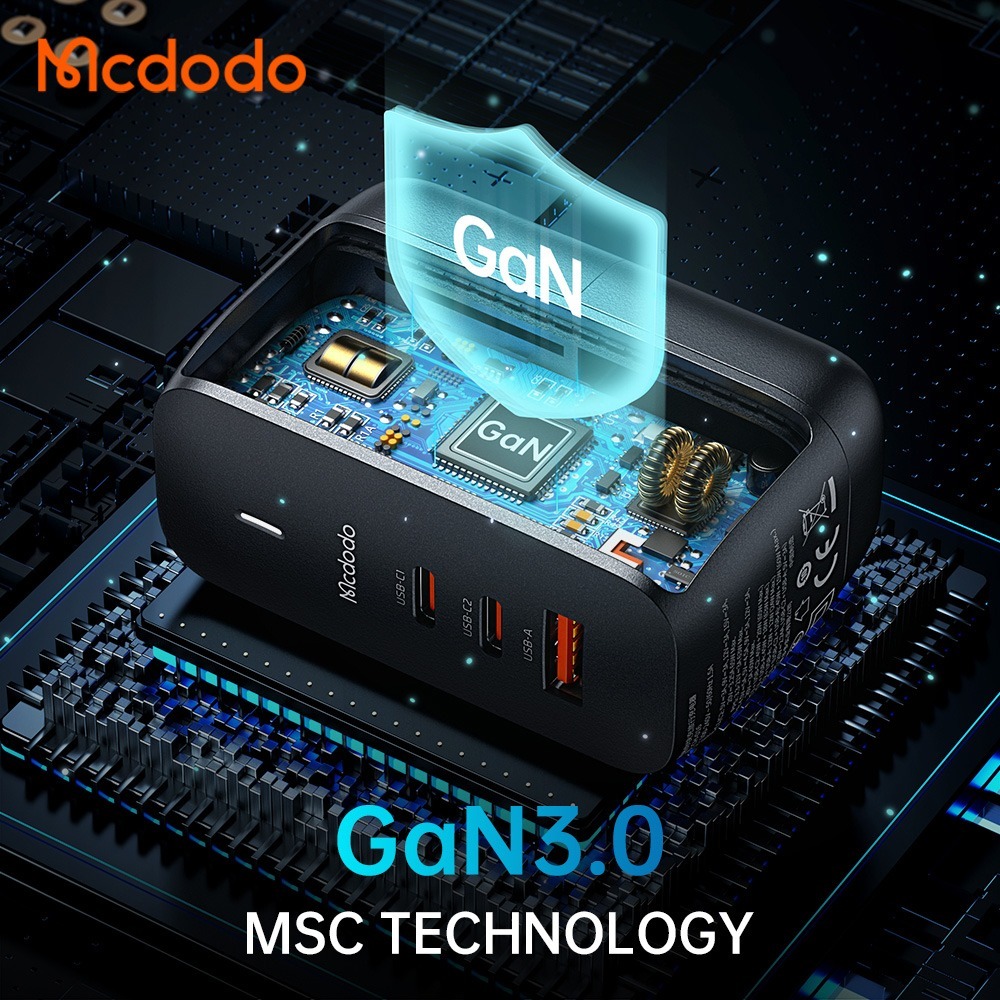 【旗艦款】麥多多Mcdodo GaN氮化鎵 65W 3孔(2C1A) 急速充電器-細節圖3