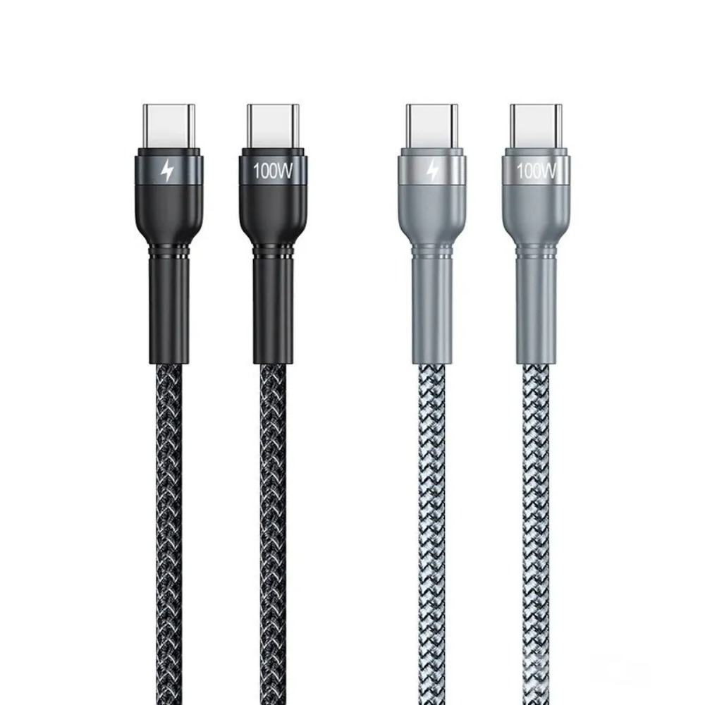 UKKO 急速 PD 100W Type-C to Type-C 充電編織傳輸線 1m(20V/5A E-marker)-細節圖8