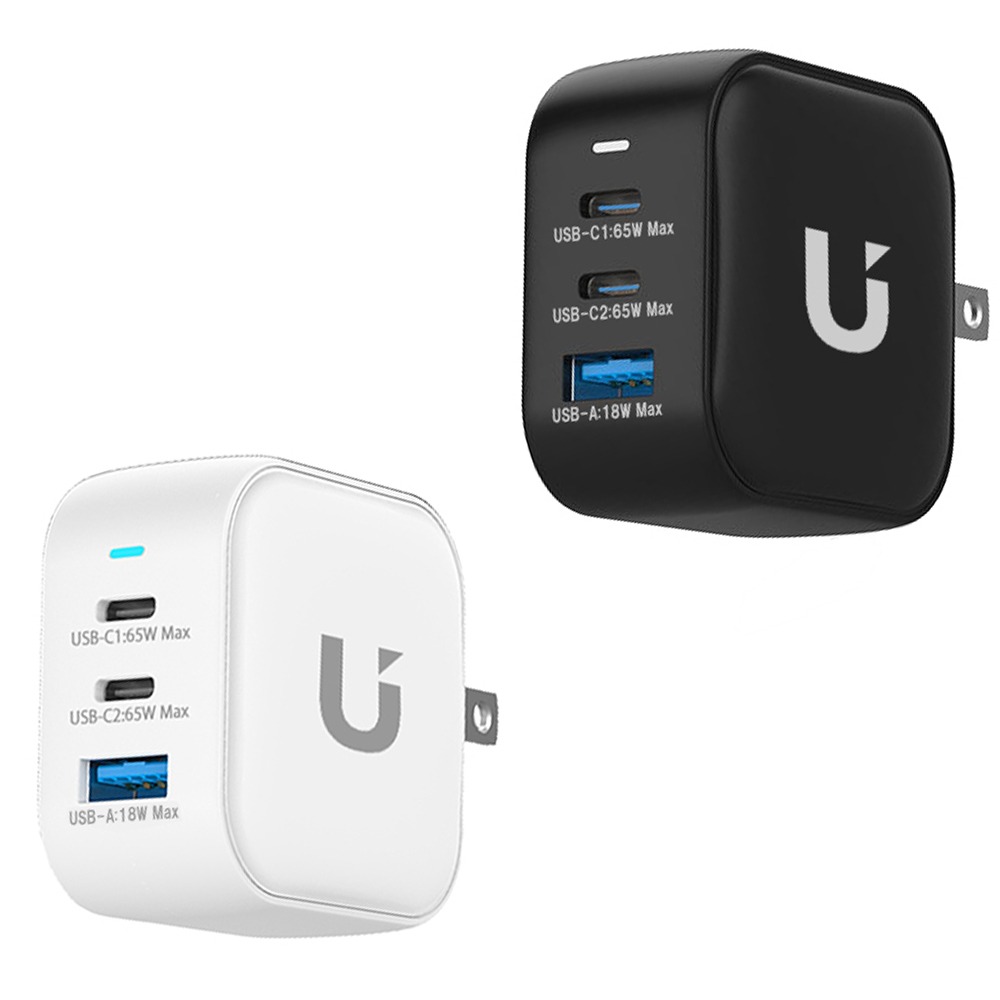 【限時購】UKKO 65W GaN氮化鎵 3孔 (2C1A) 急速充電器 + PD 60W 1m 數據線-細節圖7