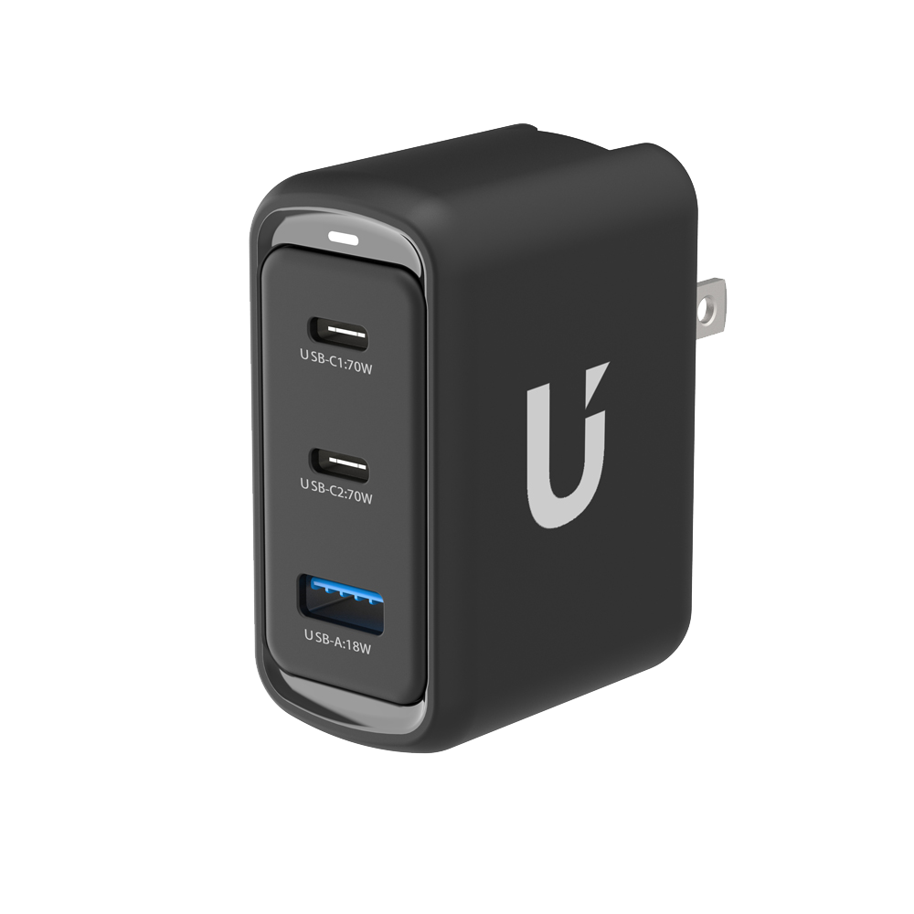 【限時購】UKKO 70W GaN氮化鎵3孔(2C1A)智能控溫急速充電器贈PD二合一60W/20W線-規格圖9