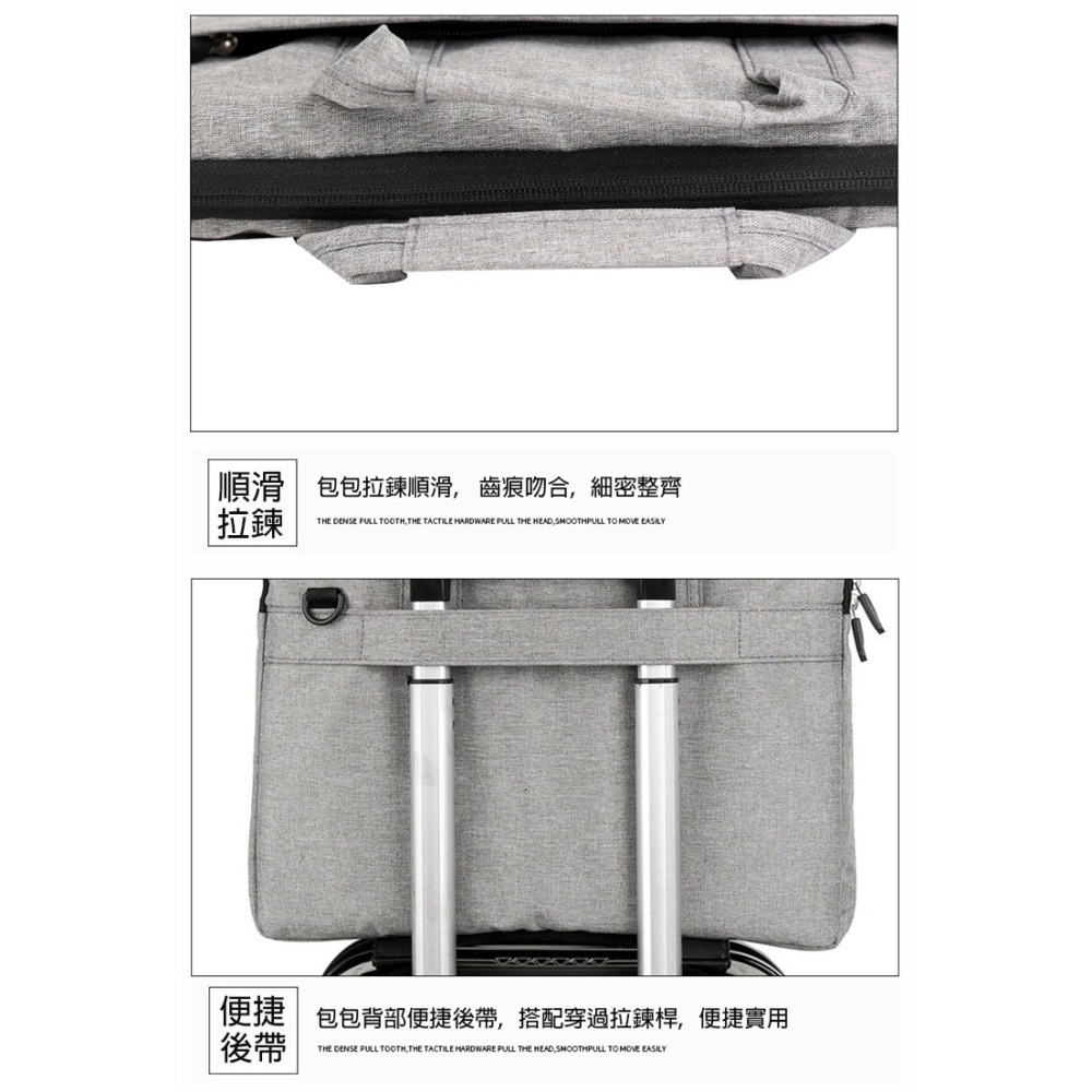 【限時購】防潑水單肩手提15.6吋電腦包-細節圖5