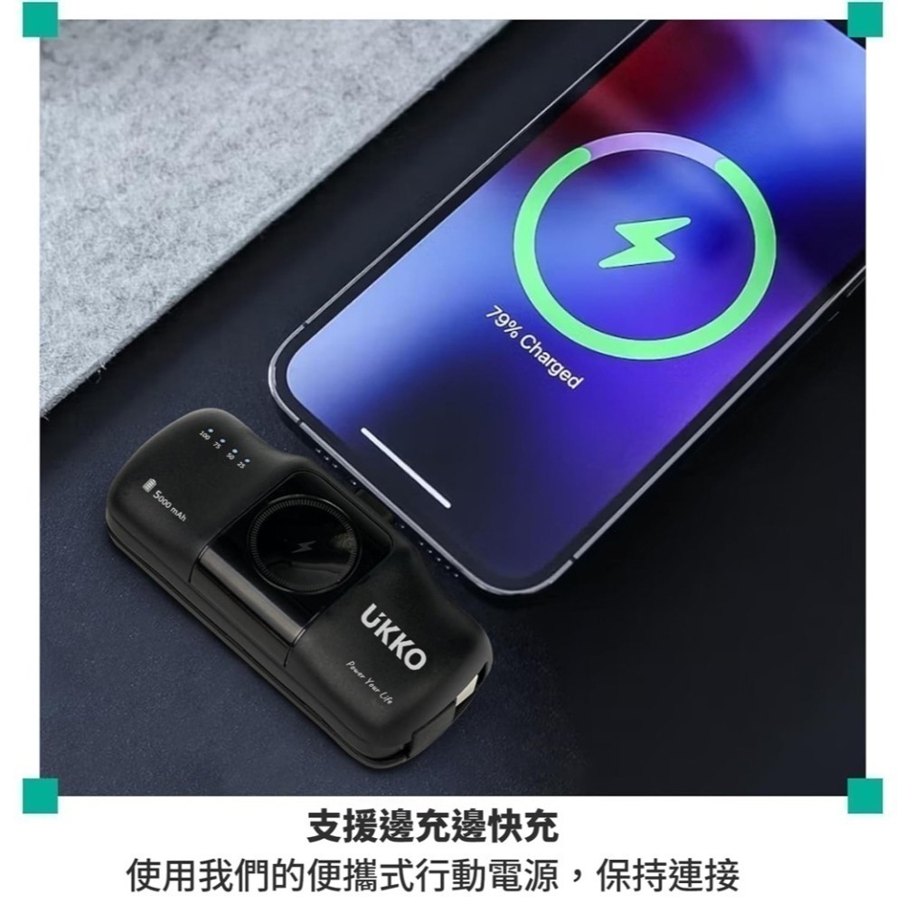 【7-ELEVEN 門市團購】UKKO 5000 mAh 迷你多功能行動電源（無Lightning) 贈EVA防震收納包-細節圖7