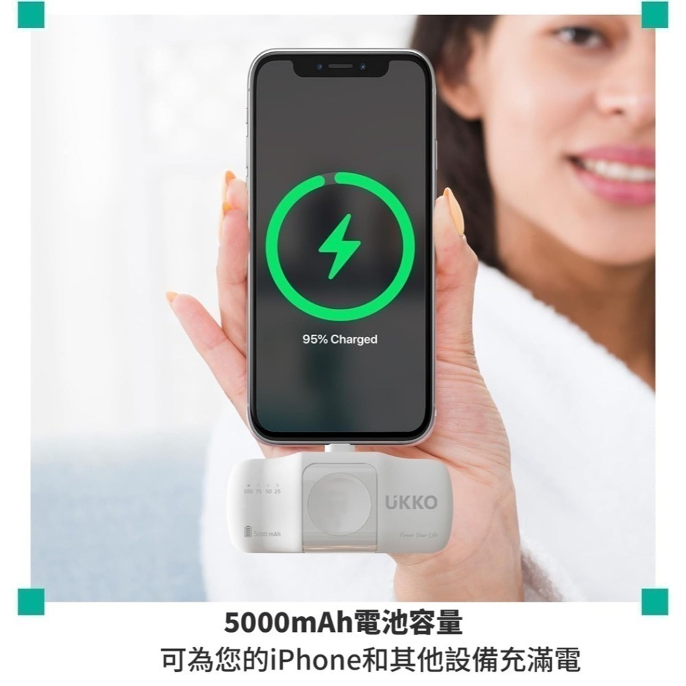 【7-ELEVEN 門市團購】UKKO 5000 mAh 迷你多功能行動電源（無Lightning) 贈EVA防震收納包-細節圖9