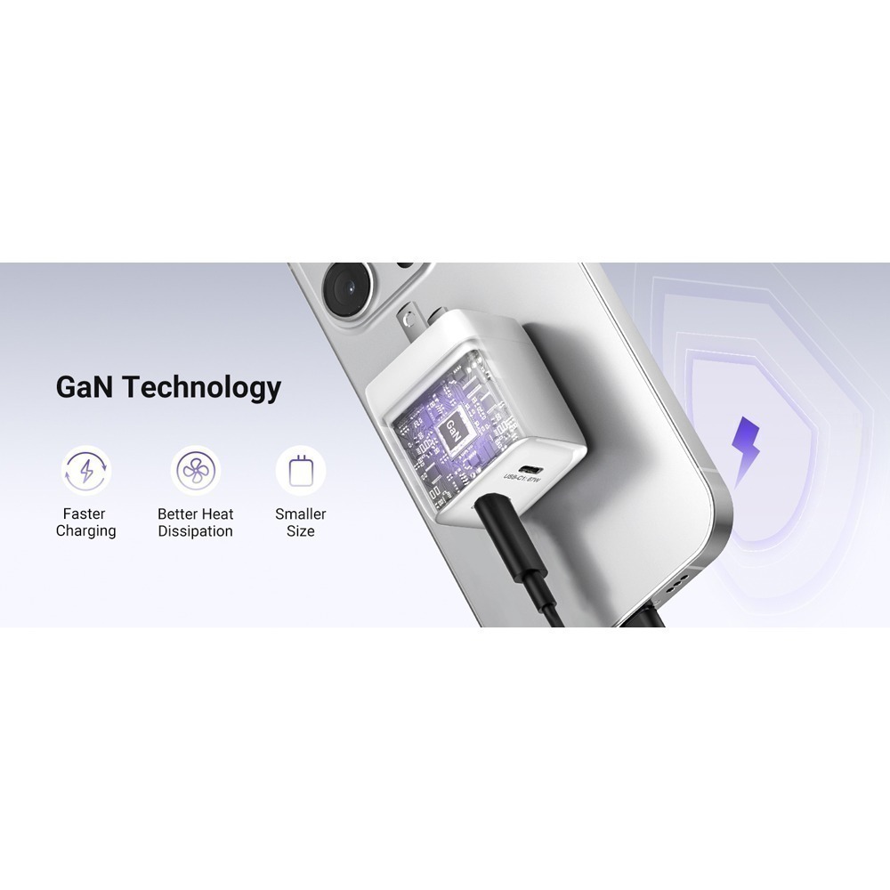 【限時購】UKKO 67W GaN 氮化鎵(雙USB-C)急速充電器 送兩條PD 60W 1m數據線-細節圖4