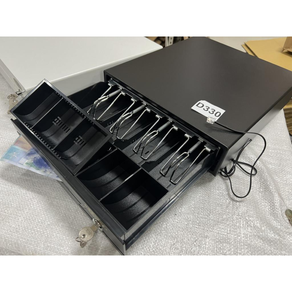 [新竹現貨] 全新小型手動式錢箱 免電力收銀箱 附鈴聲  附鑰匙  型號:K33-1-細節圖5