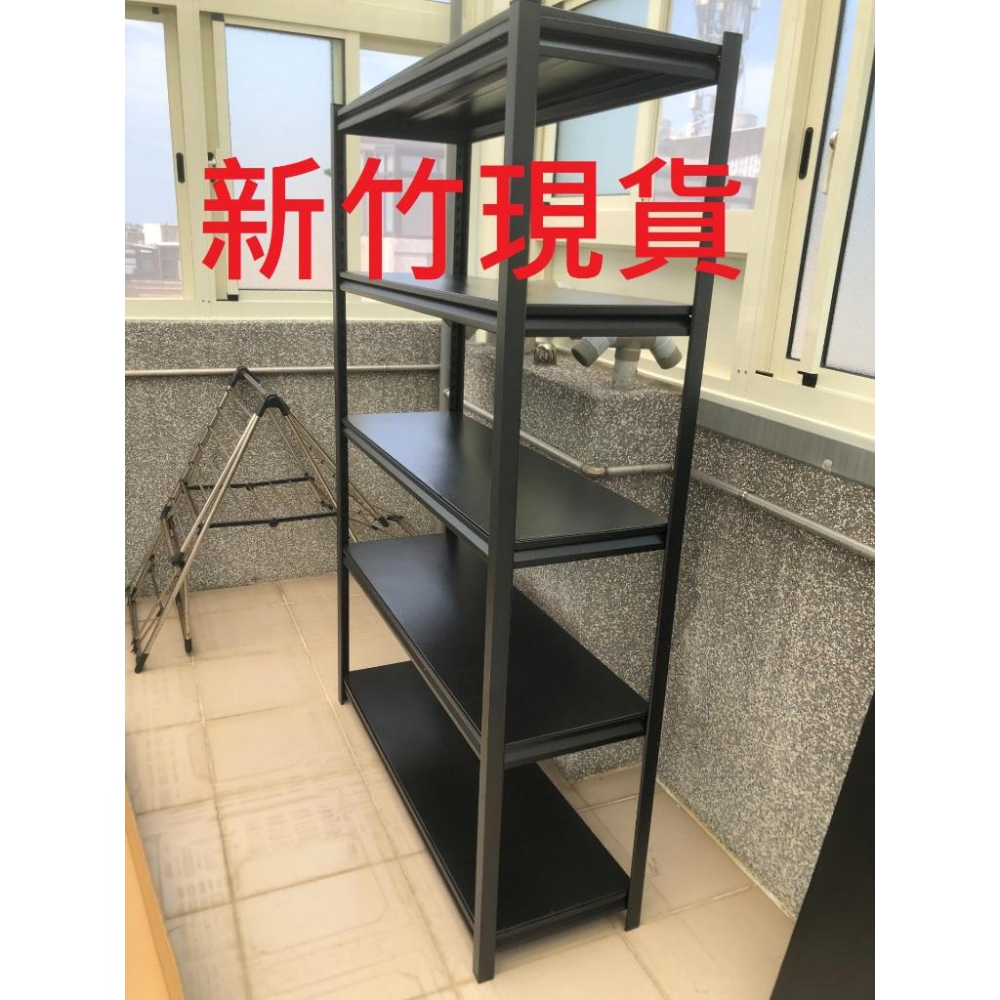 [新竹現貨] 現貨- 書架 衣架 廚房置物架 免螺絲 收納架 置物架 角鋼架 鐵架 貨架 倉庫架-細節圖4