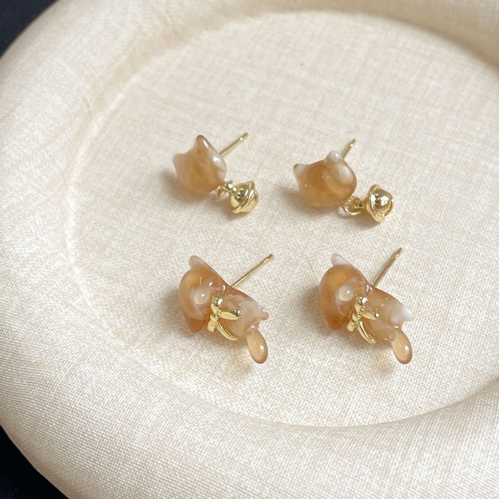 貓咪鈴鐺耳環-細節圖3