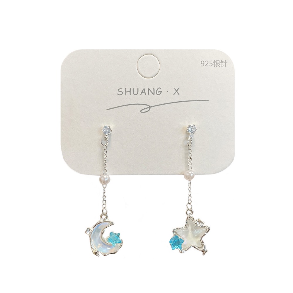 海洋個性極光星星月亮耳環-細節圖5