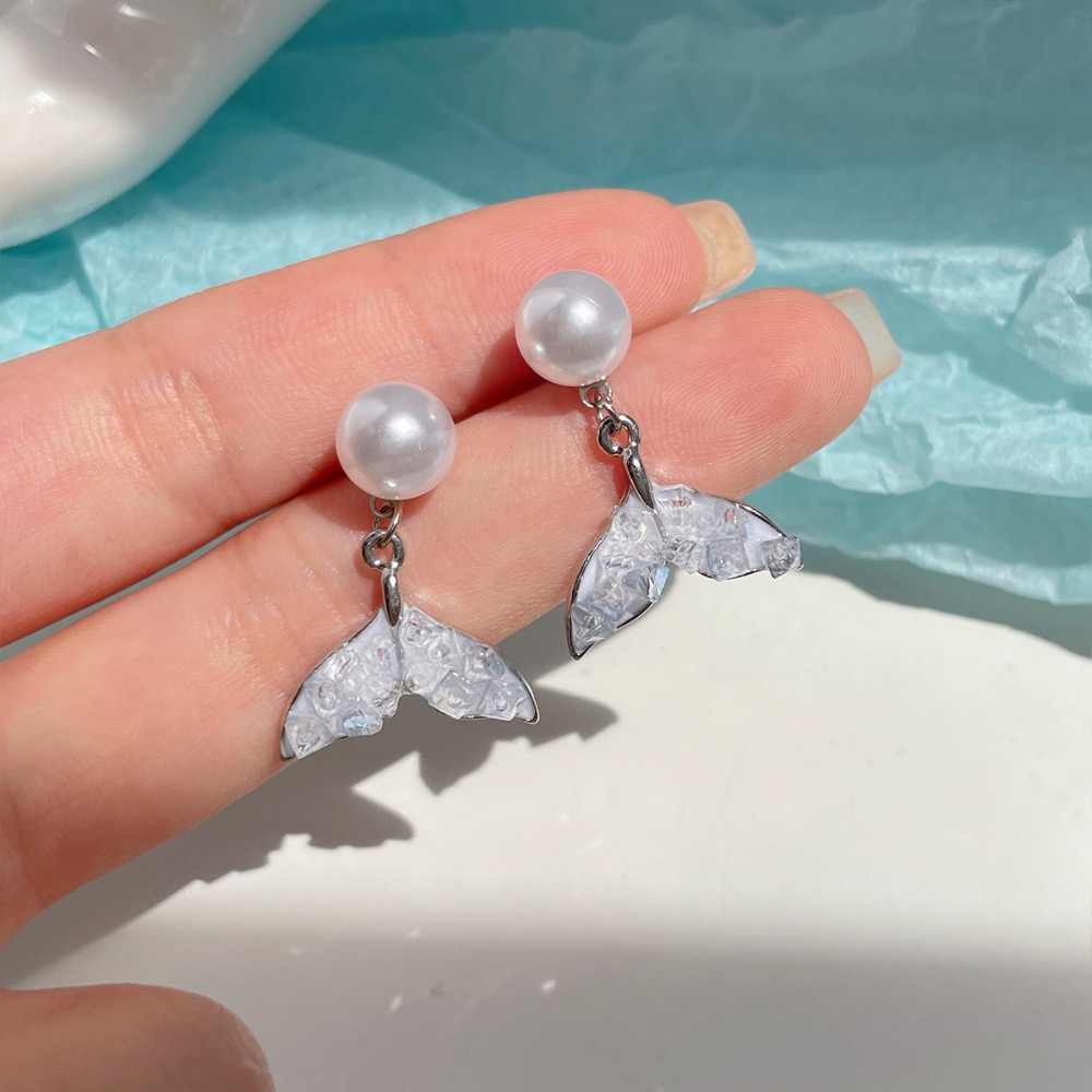 小清新海洋水晶耳環-規格圖4