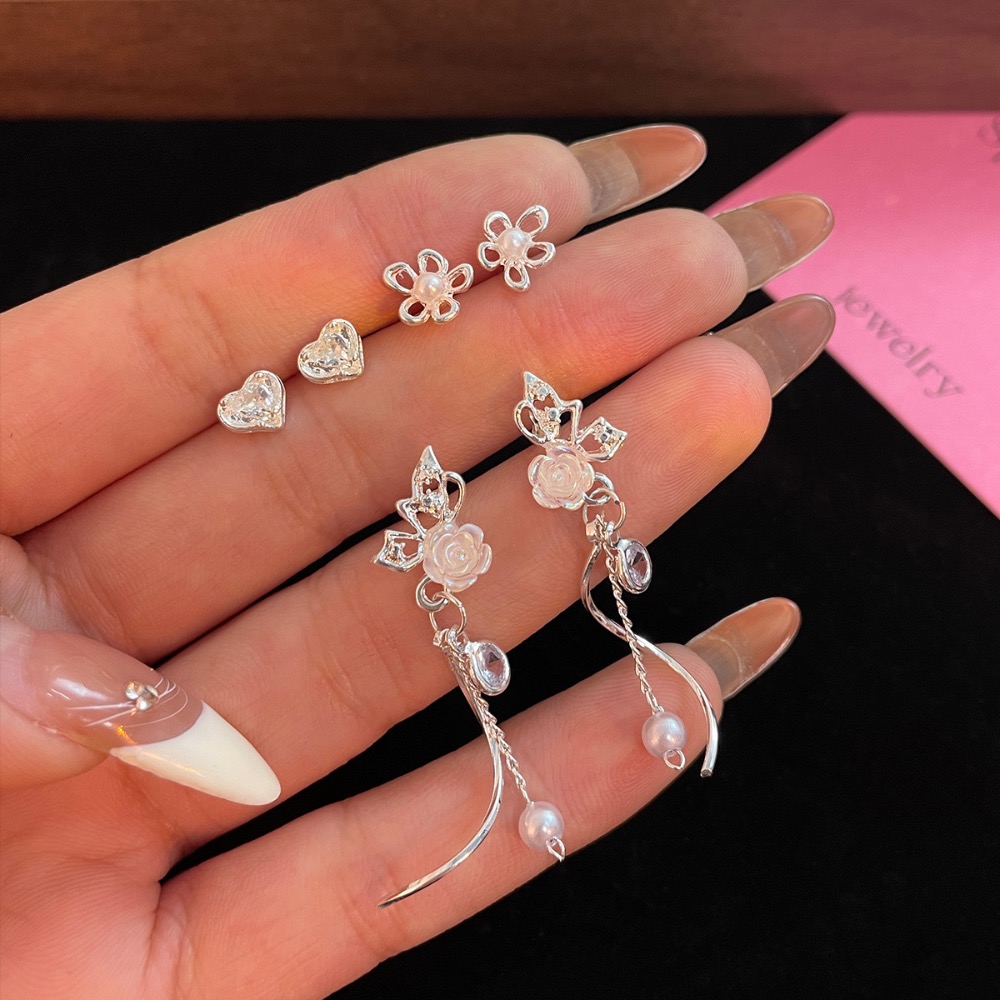 夏季蝴蝶高級感鏈條流蘇耳環-細節圖3