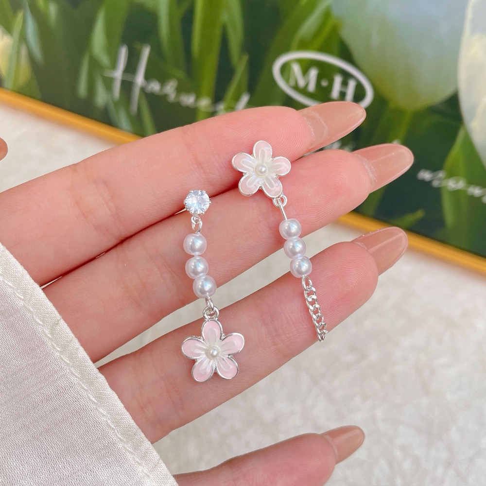 櫻花耳環流蘇高級感耳墜-規格圖3