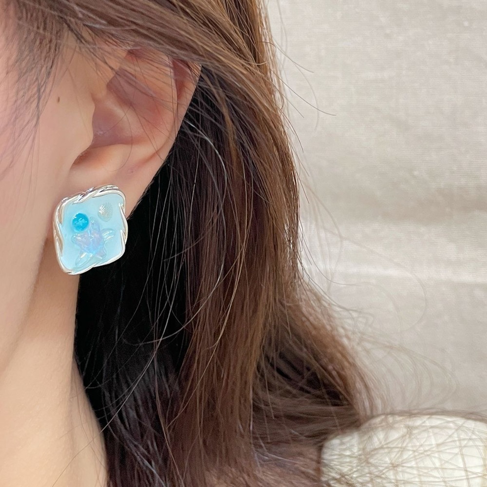 夏季少女心滴油花朵耳環-細節圖3