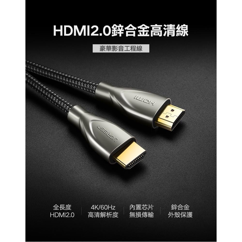 綠聯 3M HDMI傳輸線 Carbon fiber Zinc alloy版 發燒級-細節圖3