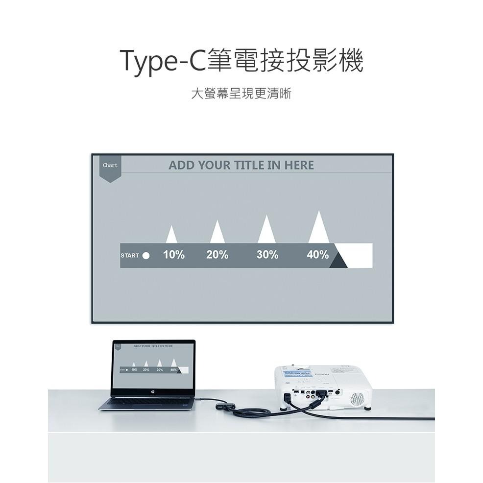 綠聯 Type C轉HDMI+VGA轉換器 支援PD版-細節圖4