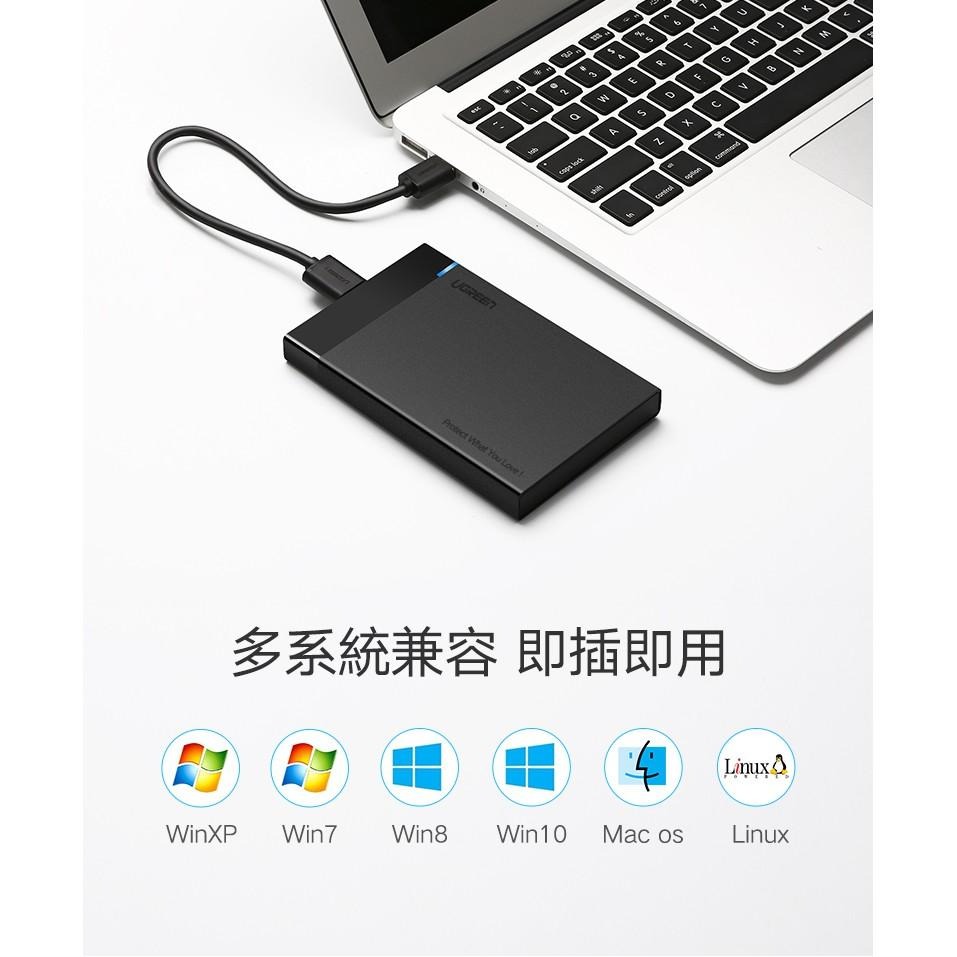 綠聯 2.5吋 Type-C/USB3.1 隨身硬碟 外接盒-細節圖9