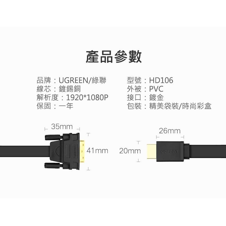 綠聯 2M HDMI轉DVI 雙向互轉線-細節圖8