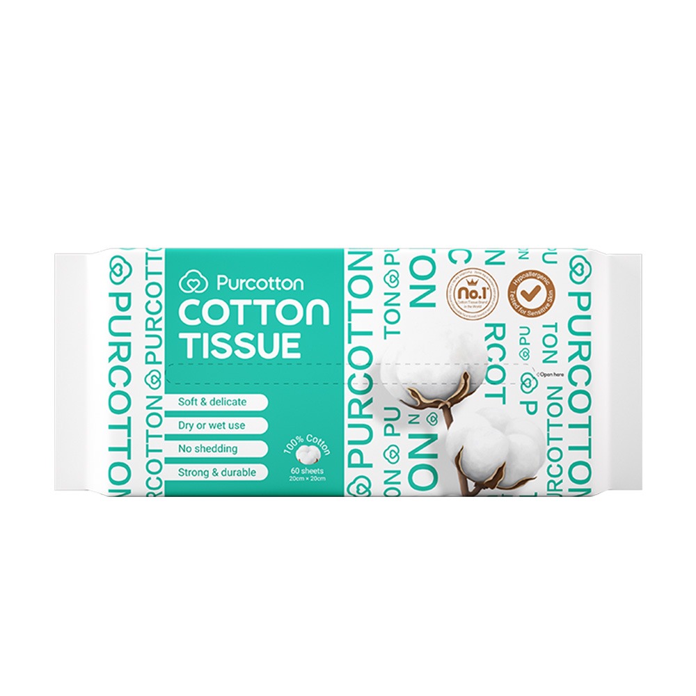 全棉時代 100%純棉乾濕兩用巾 60片 (20*20公分)-細節圖2