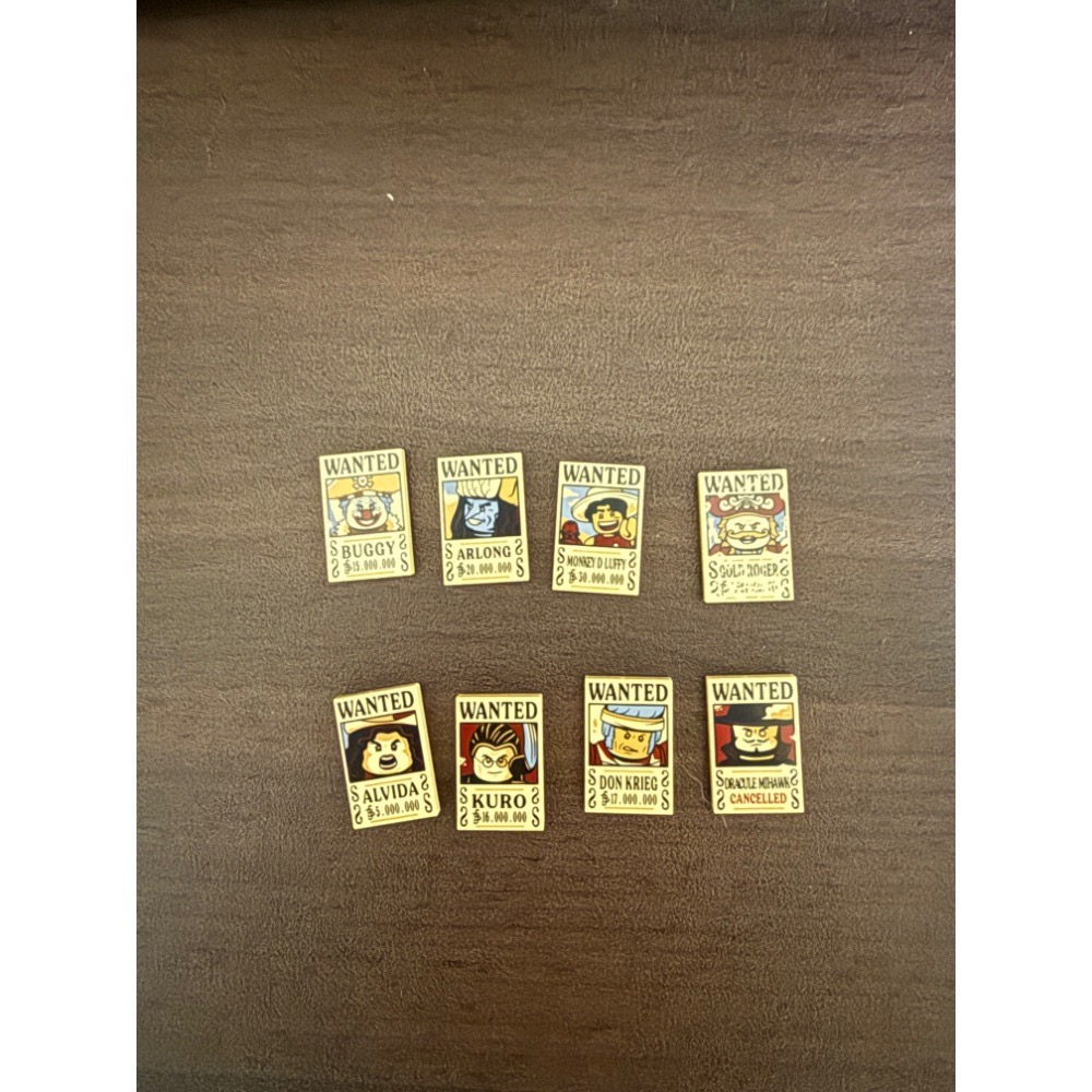 LEGO 航海王系列 Wanted海報磚展示架&通緝磚 現貨 75639 75640-規格圖1