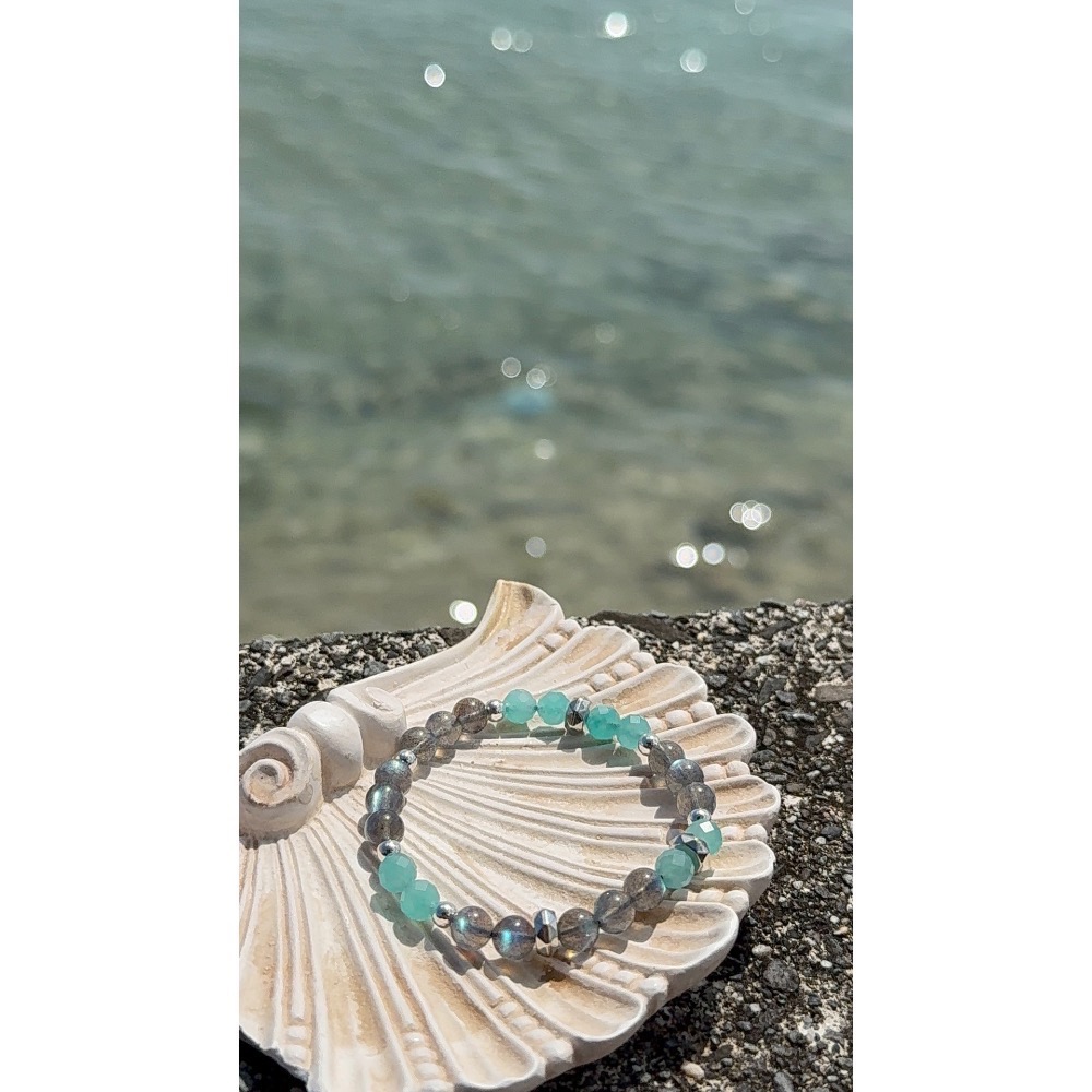 「秘境光影」拉長石手鍊-細節圖2