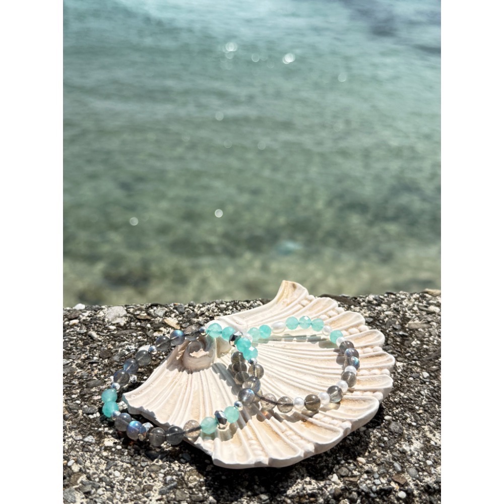 「秘境光影」拉長石手鍊-細節圖3