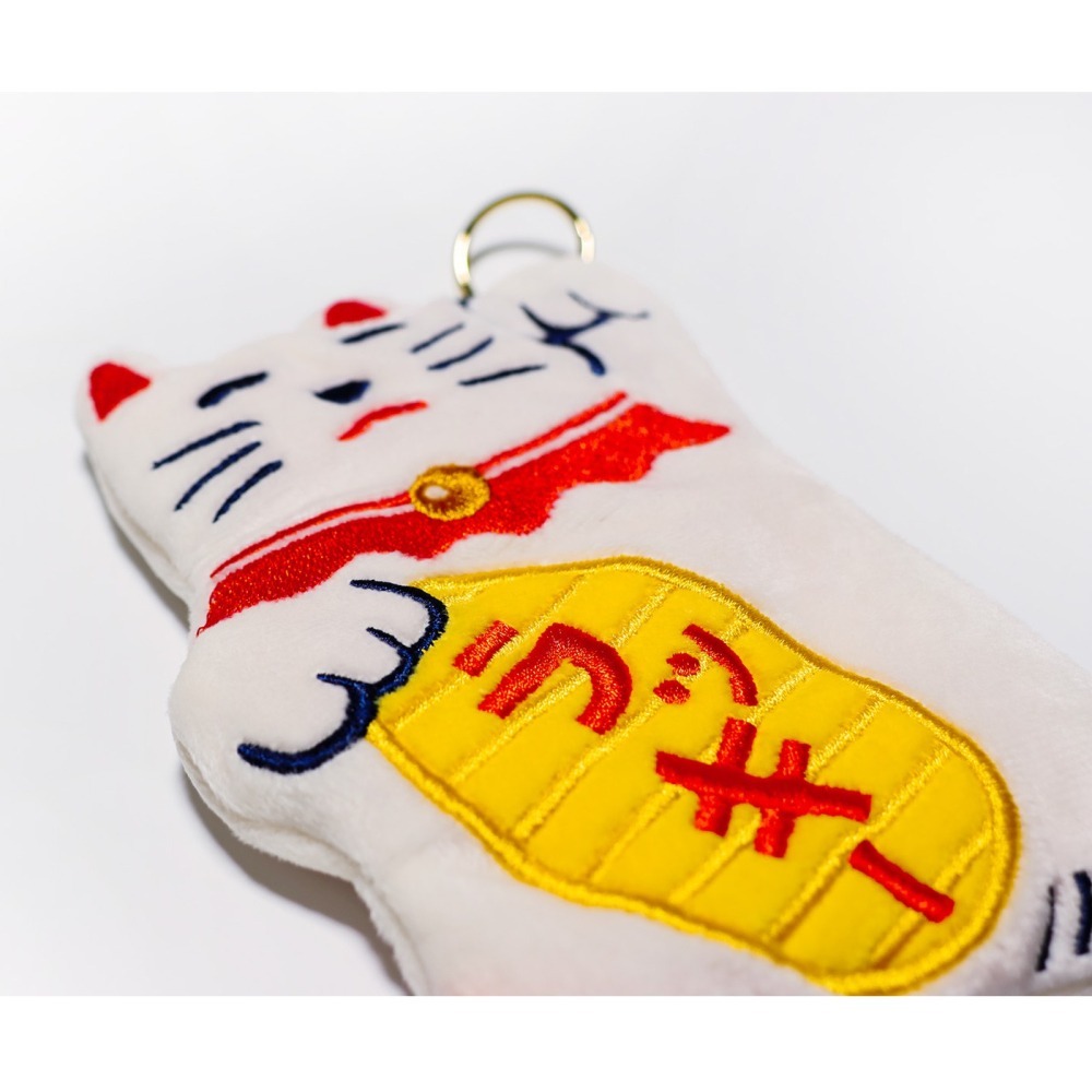 現貨正版全新 日本BEAMS可愛復古招財貓小包-細節圖5