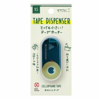 現貨新品 日本MIDORI XS 迷你機能性文具 膠帶台  藍色12mm x 5m