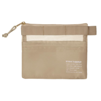 現貨新品 日本 kleid 網格迷你收納袋 奶茶色