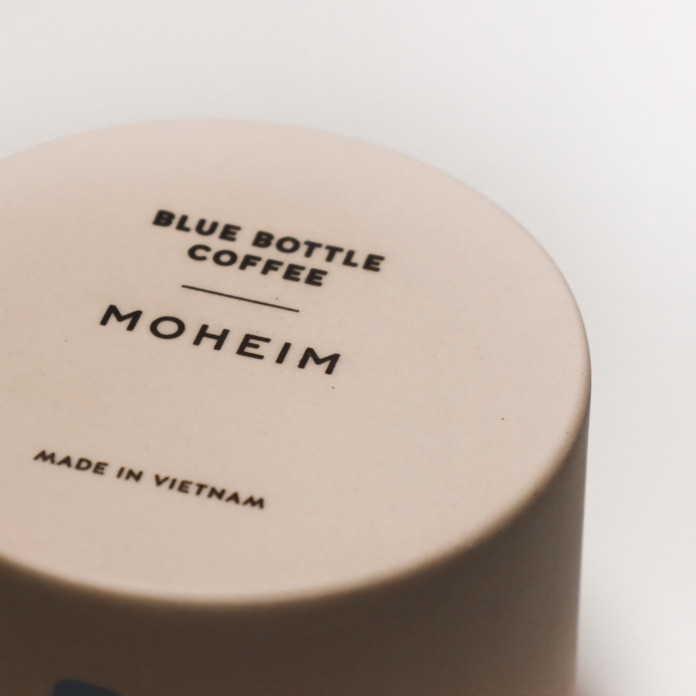 現貨 日本直送藍瓶Blue bottleXMoheim Stone Mug聯名 手工製馬克杯米灰色  咖啡杯  茶杯盒裝-細節圖3