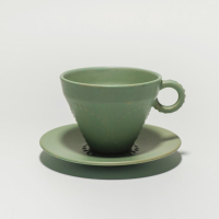 現貨 日本時尚生活設計品牌 minä perhonen 經典鈴鼓圖案杯盤組 - 綠色 咖啡杯  茶杯