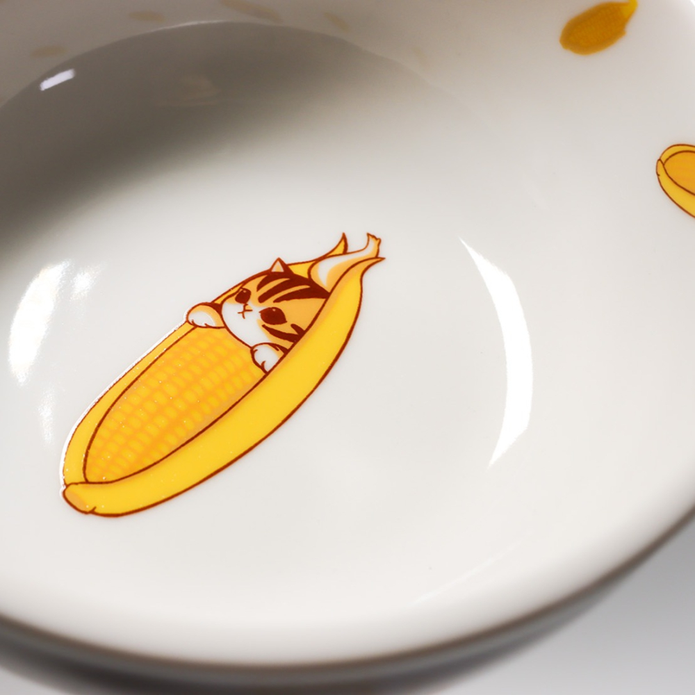 現貨 日本mofusand貓福珊迪 minimini玉米造型可愛貓咪小碗 - 玉米版-細節圖3