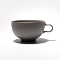 現貨 日本yumiko iihoshi porcelain SHIONARI杯M 現代感俏皮手柄咖啡杯-灰色 馬克杯盒裝