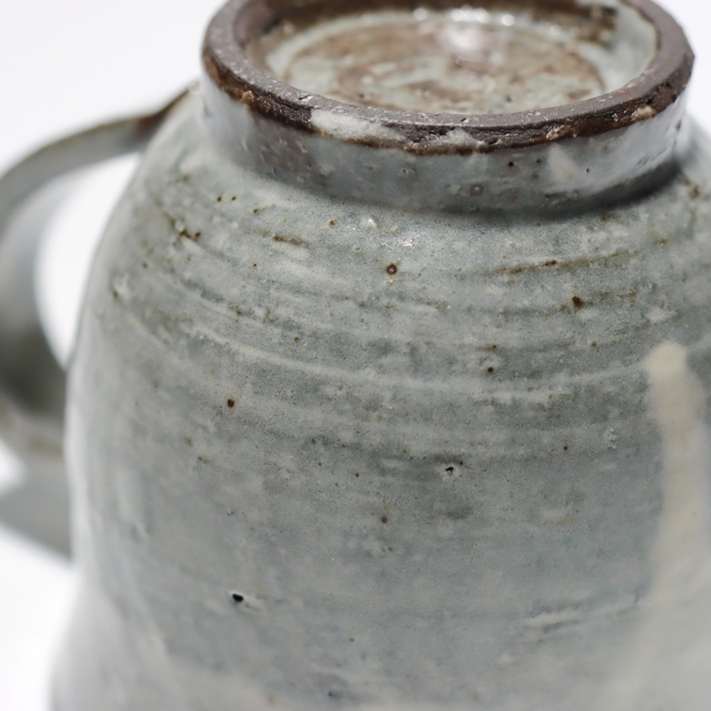 日本長谷園伊賀燒手工粉引咖啡杯盤組-細節圖3