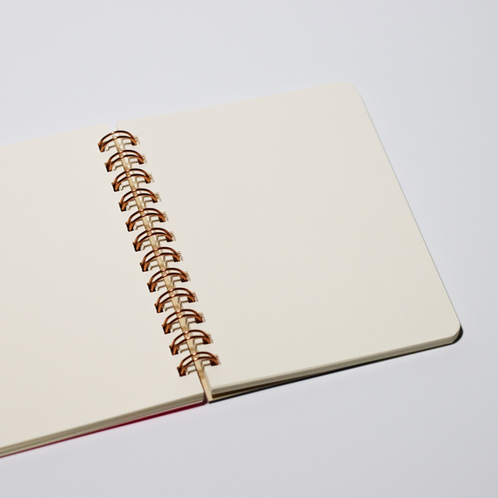 筆記本 日本製 水縞/環裝筆記本 可愛蝴蝶結為設計-細節圖4