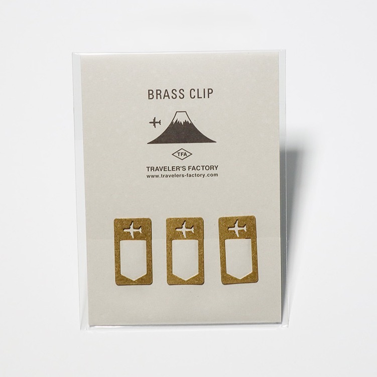 日本 TRAVELER＇S FACTORY 黃銅夾 黃銅書籤-細節圖2