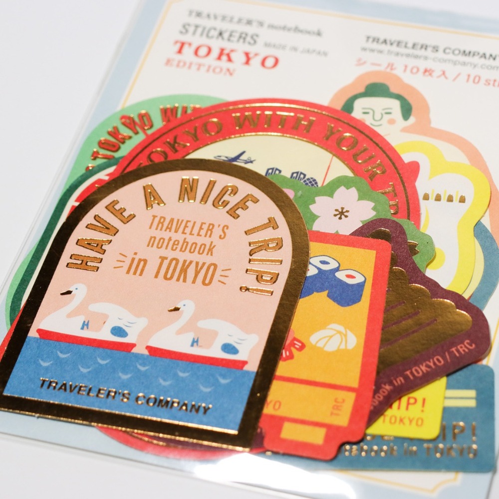 日本 TRAVELER＇S FACTORY文具 貼紙 與東京相關的設計貼紙套組-細節圖3