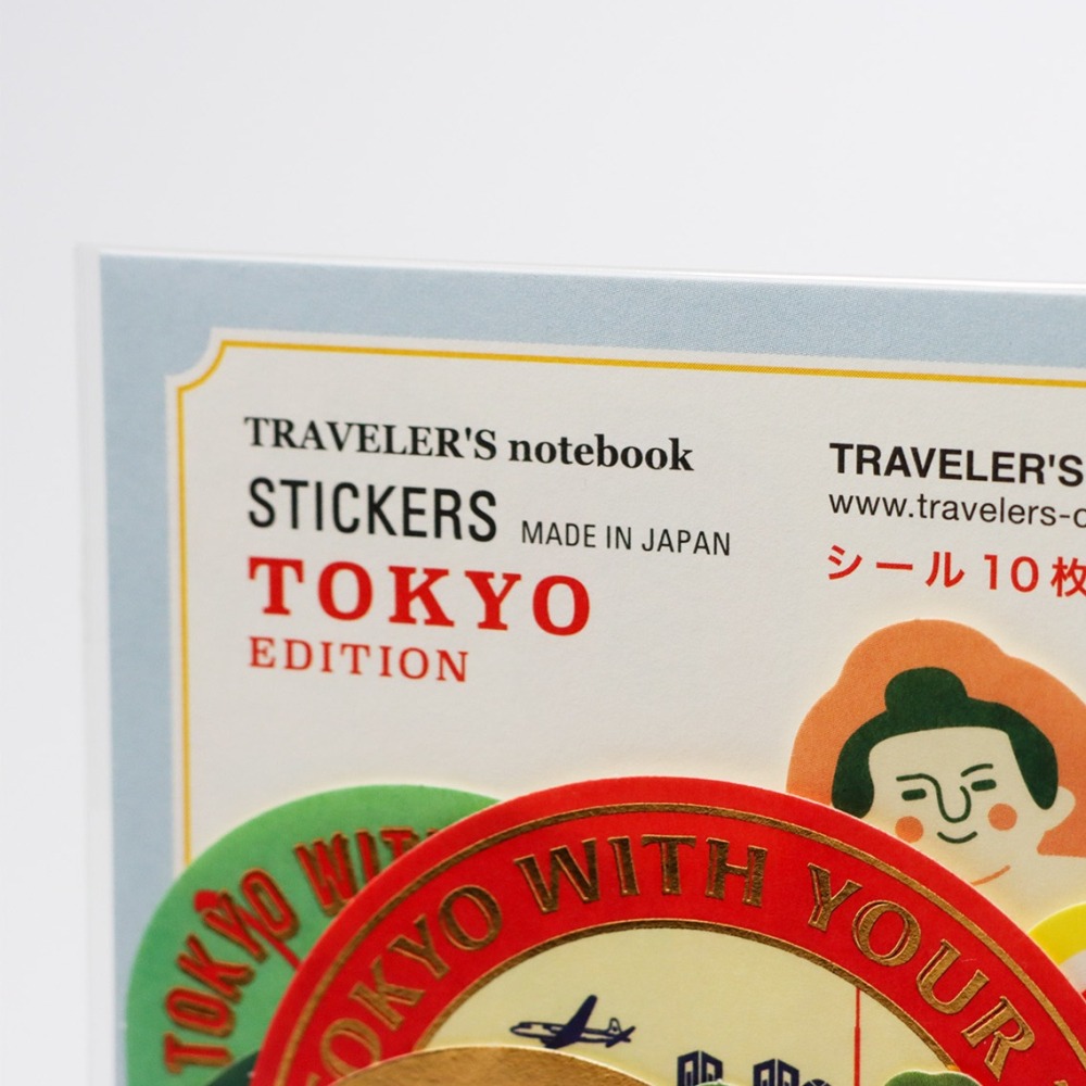 日本 TRAVELER＇S FACTORY文具 貼紙 與東京相關的設計貼紙套組-細節圖4