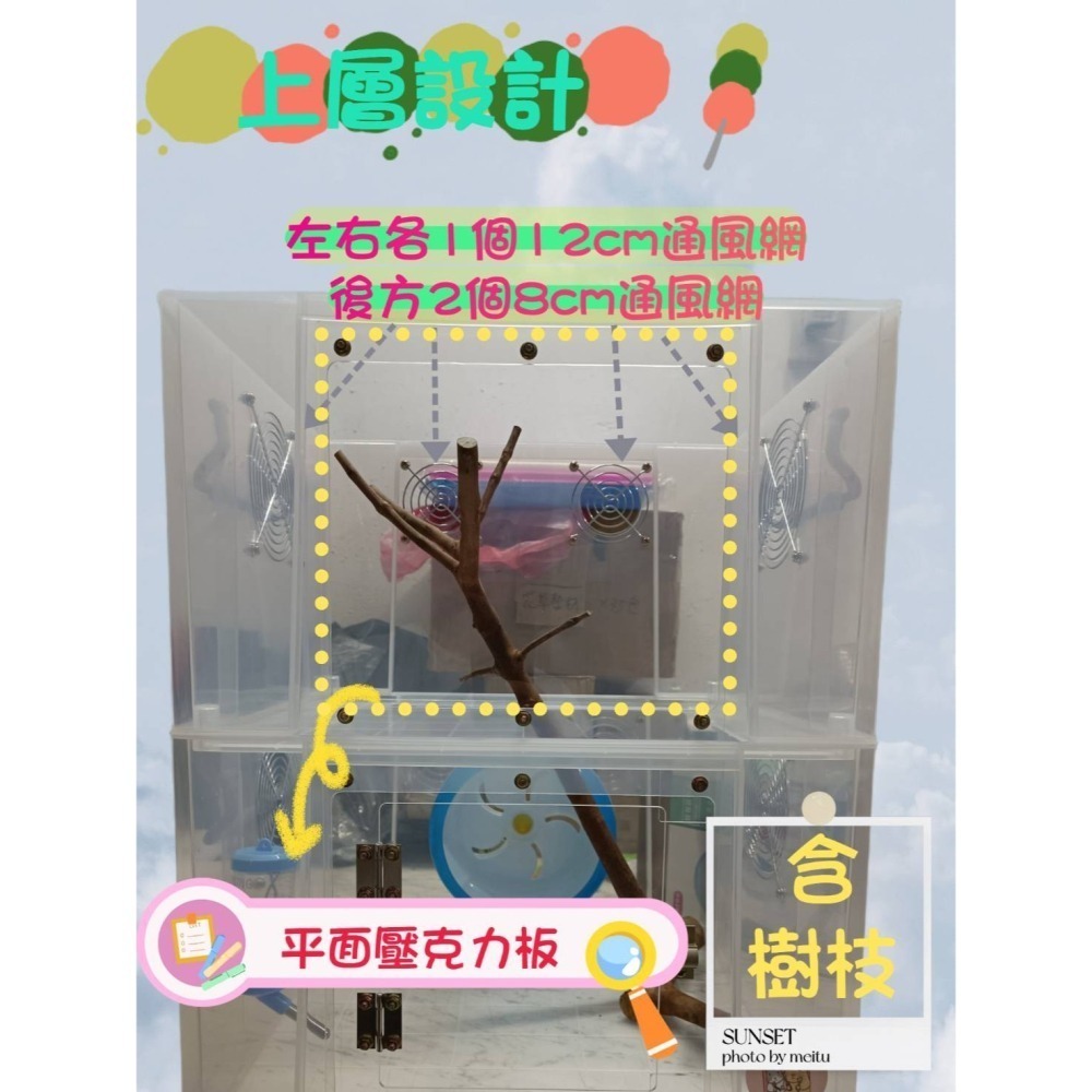 ★九鼠一家DIY工坊★ 睡鼠標準款 K016*2 改造箱 整理箱 適用睡鼠 姆指松鼠 標準款-細節圖3