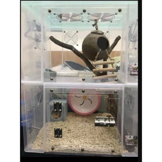 ★九鼠一家DIY工坊★ 睡鼠標準款 K016*2 改造箱 整理箱 適用睡鼠 姆指松鼠 標準款-細節圖5